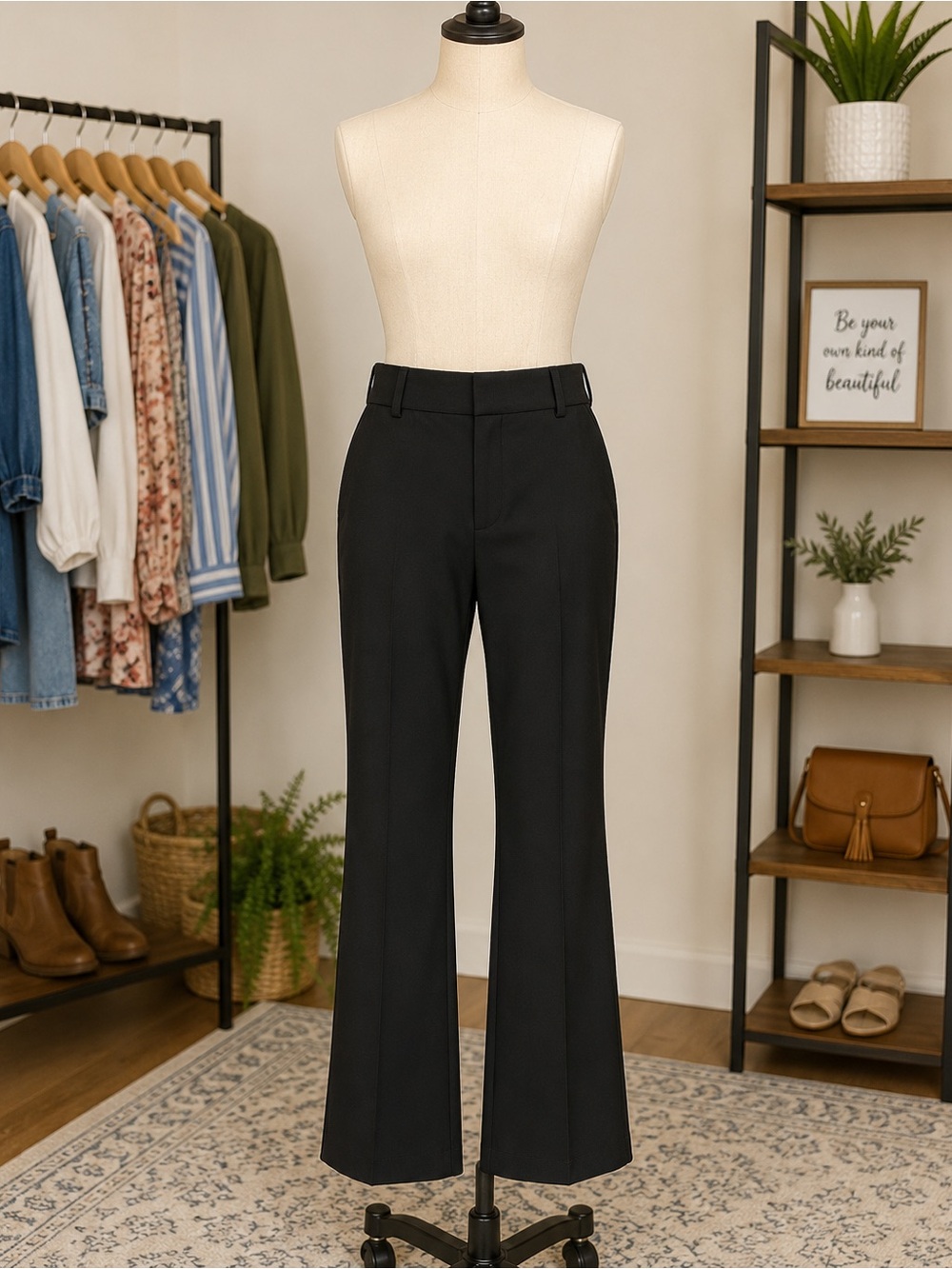 Halara Black Pull-On Bootcut Dress Pants – Estimated Women’s Small